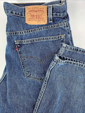 Levi's | Regular Straight Leg Denim Jeans | Size 42x32 Blue y2k vtg
